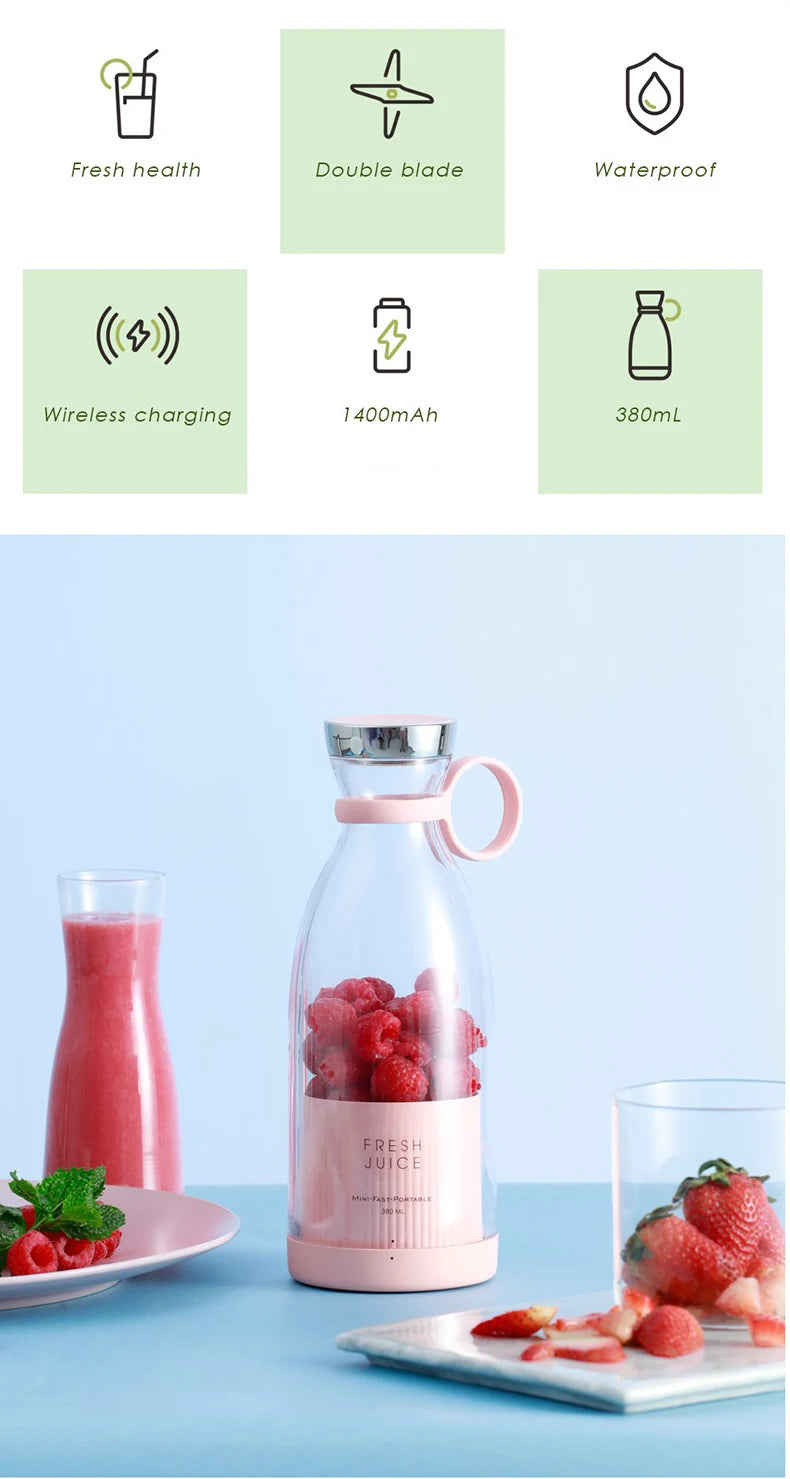 Mini Portable Juicer: The ideal companion for fresh juices wherever you are!