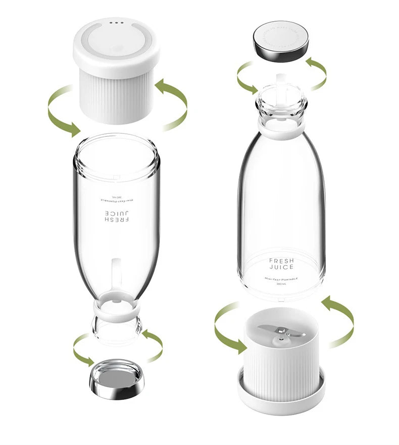 Mini Extracteur de Jus Portable : Le compagnon idéal pour des jus frais où que vous soyez !